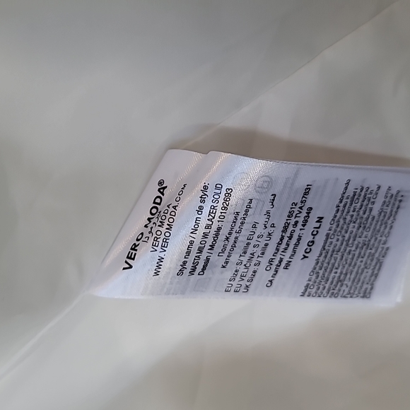 Vero Moda Parisian open front Linen blend Blazer - Picture 4 of 5